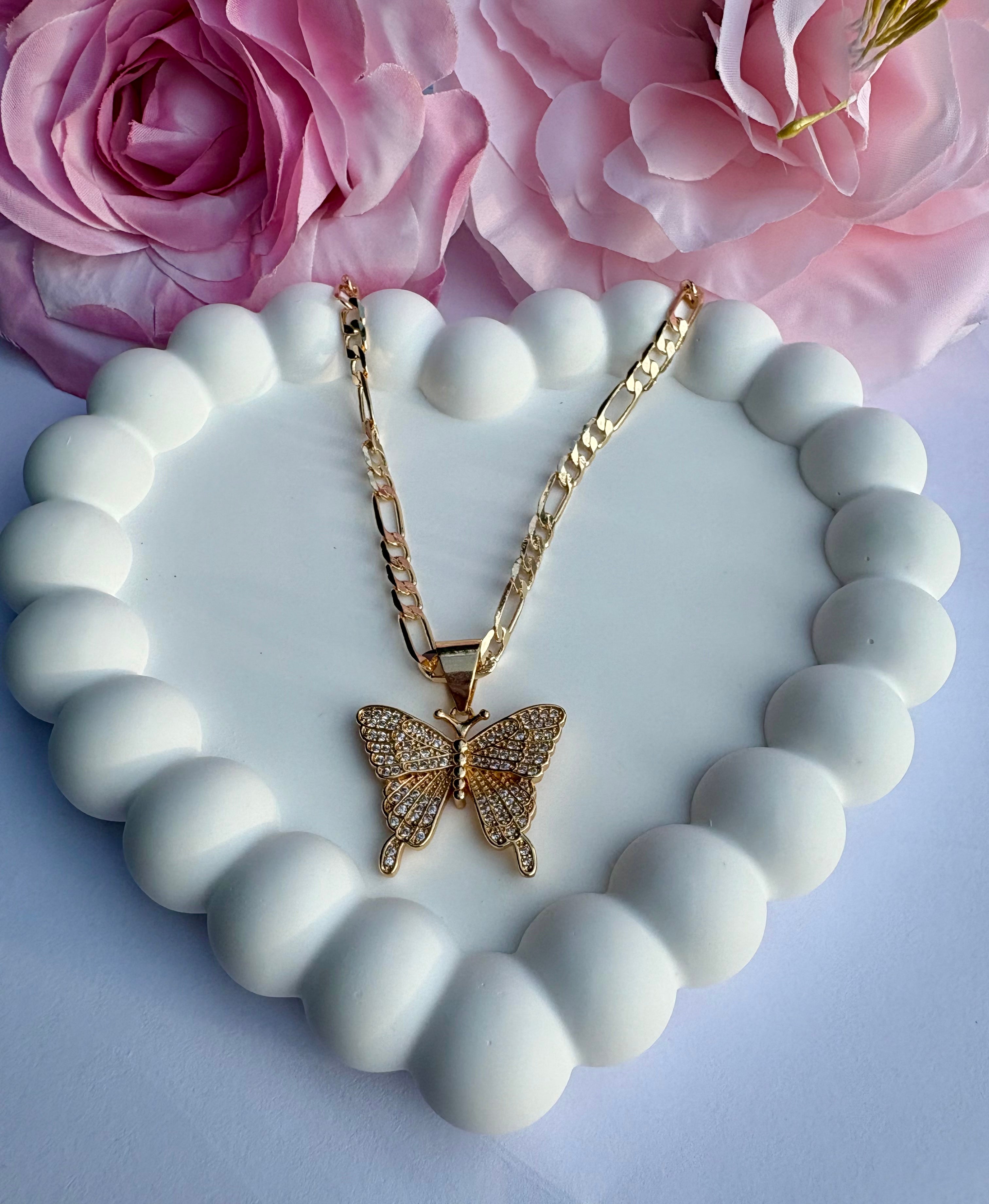 Icy Butterfly Necklace