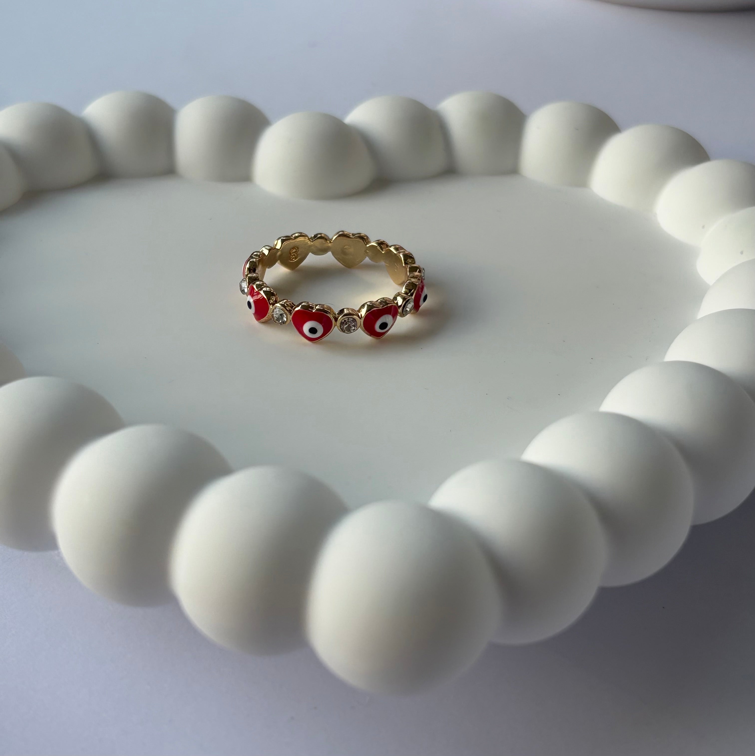 Red Evil Eye Ring