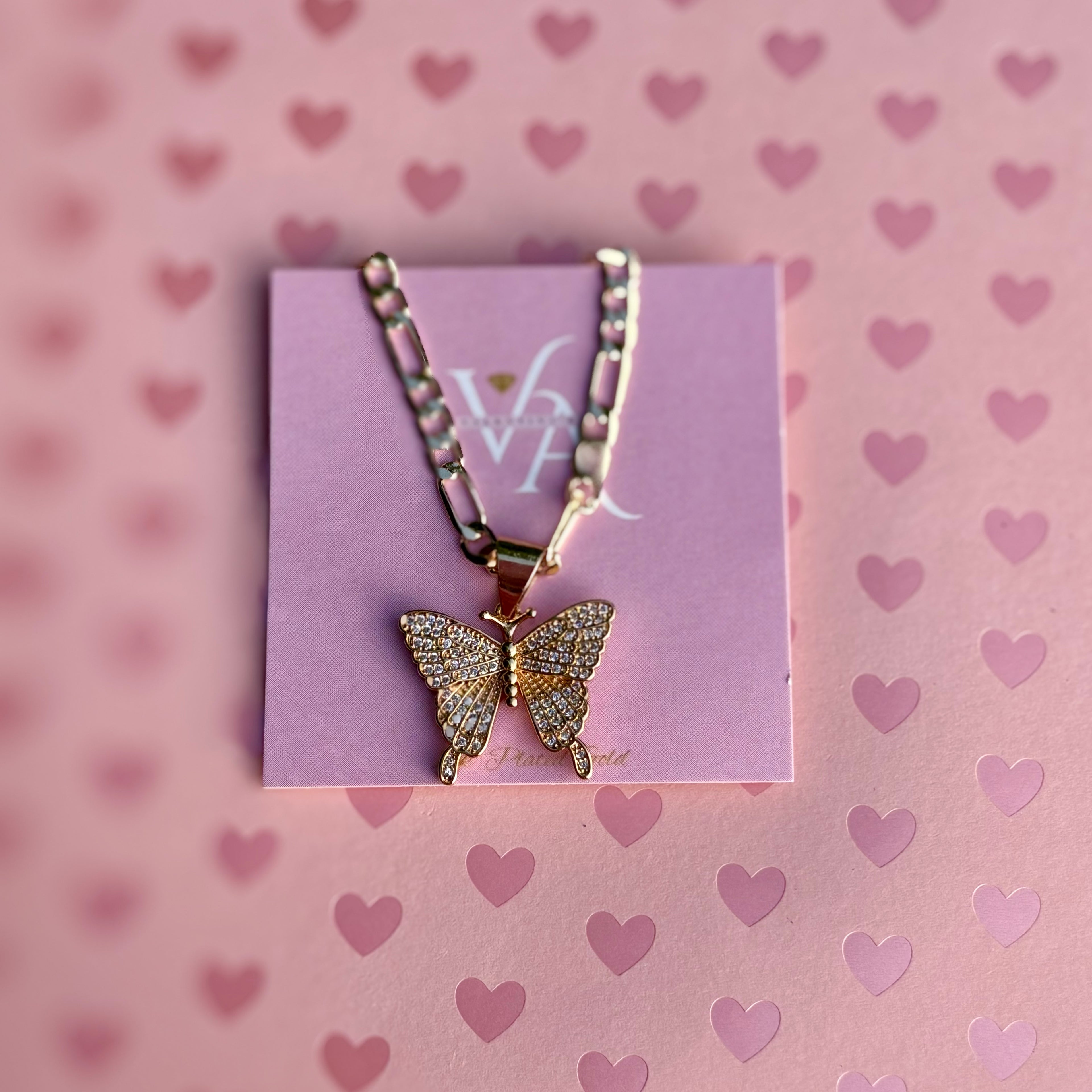 Icy Butterfly Necklace