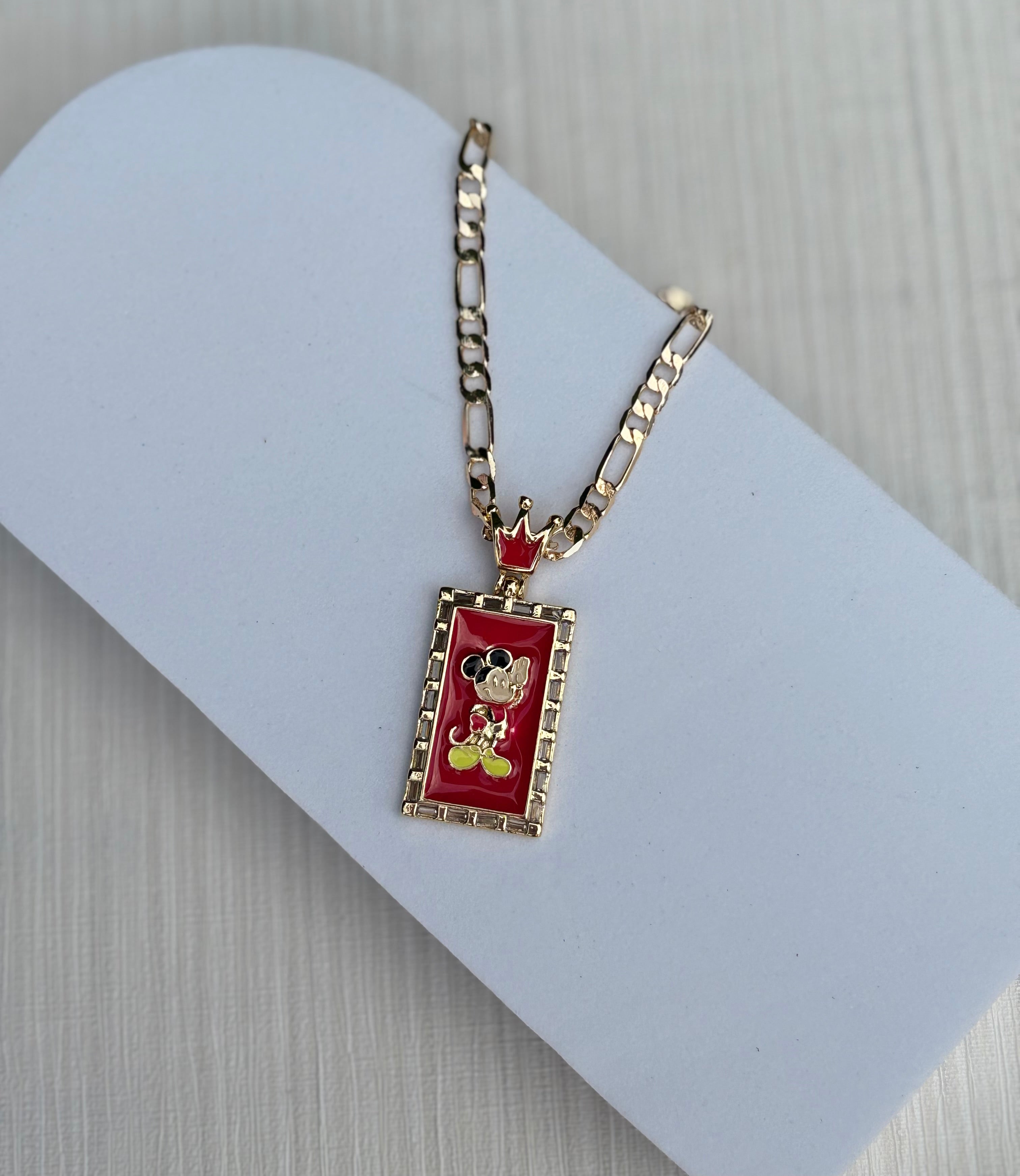 Royal Mouse gold plated hypoallergenic water resistant kids necklace