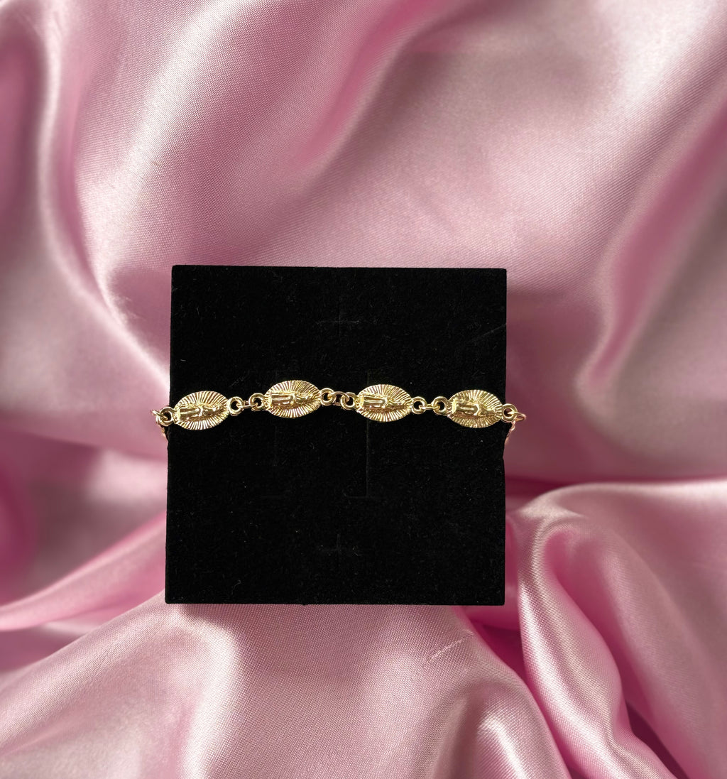 Golden Guadalupe Medal Bracelet