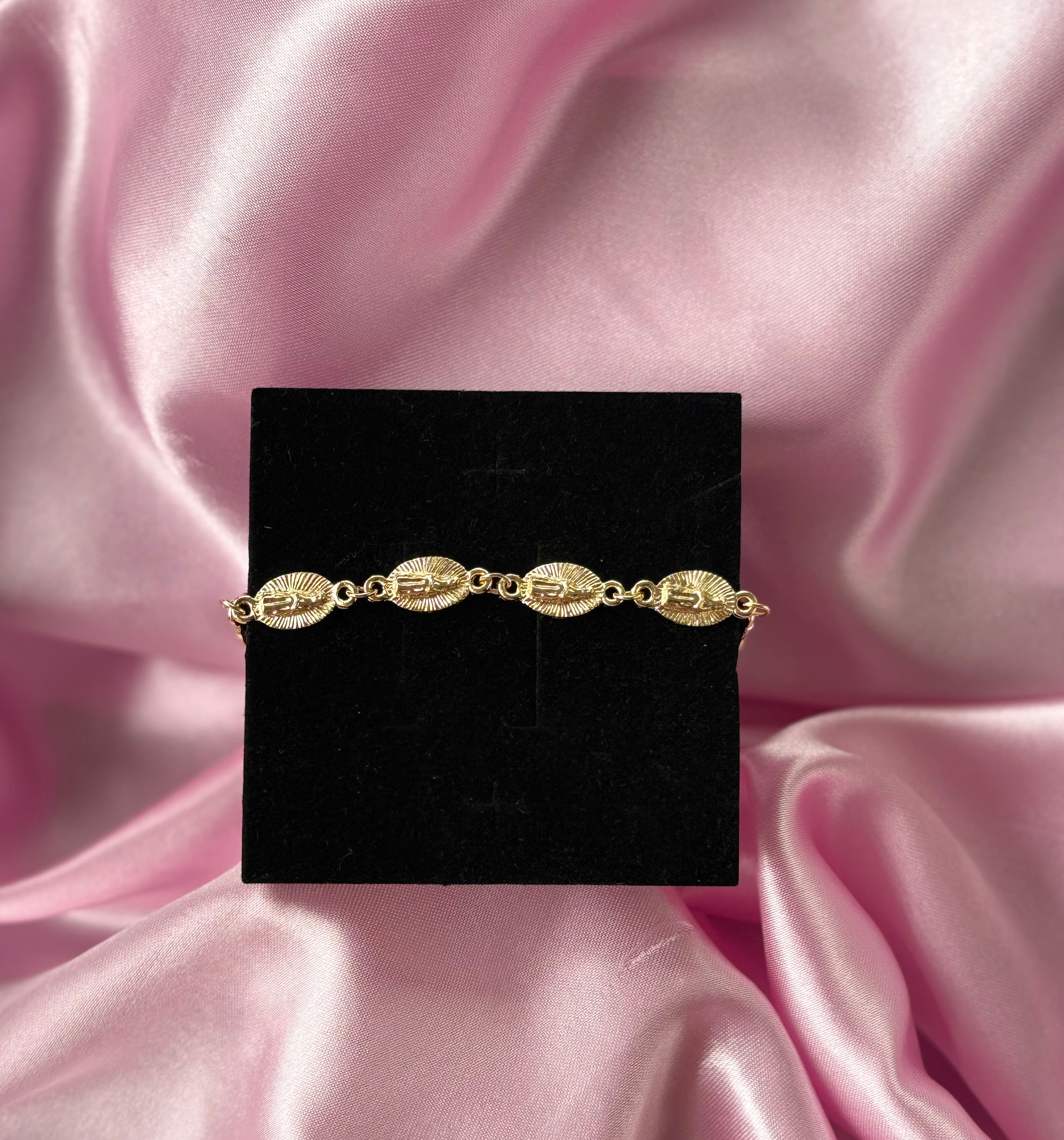Golden Guadalupe Medal Bracelet