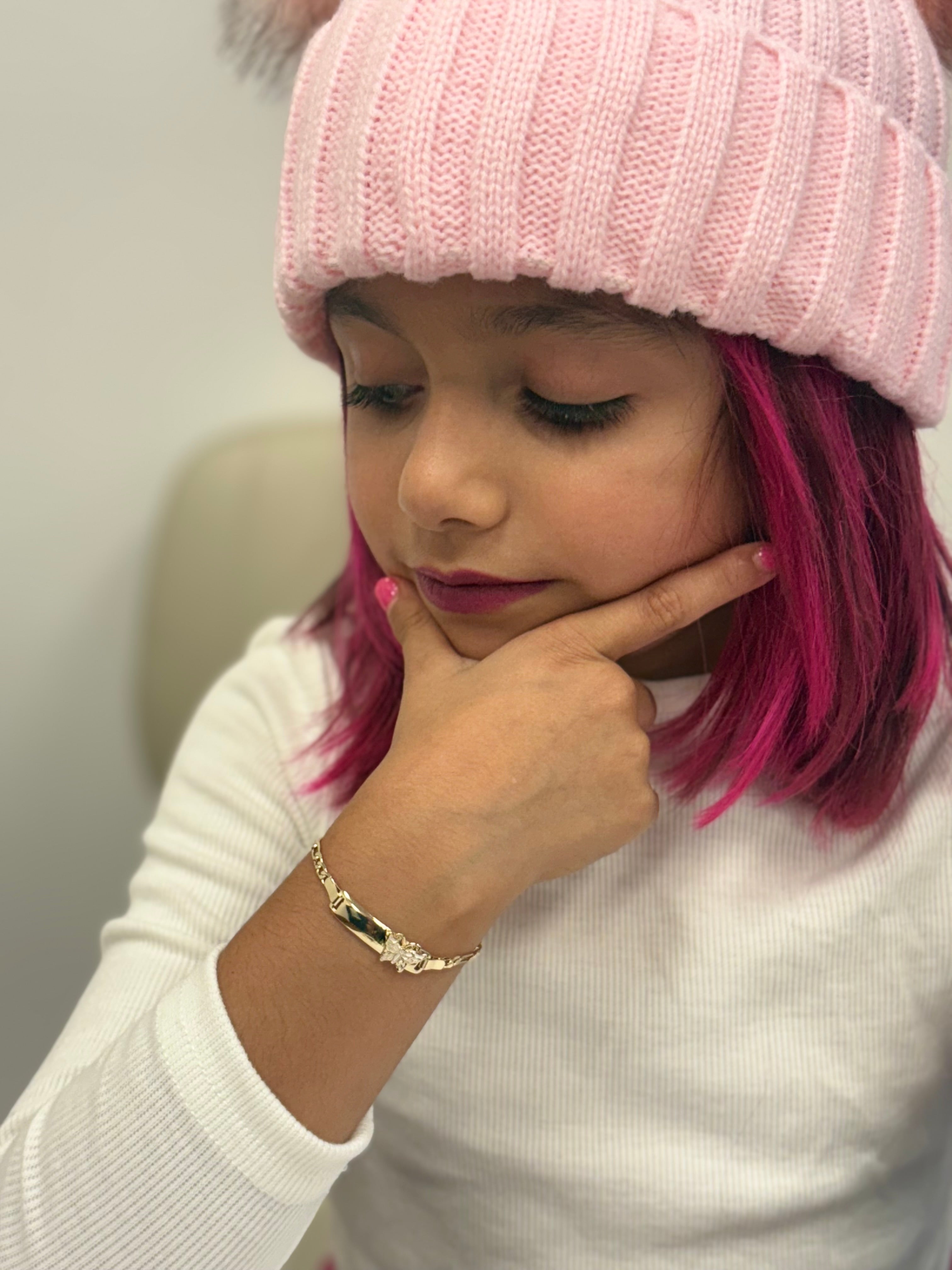 Kids Butterfly ID Bracelet