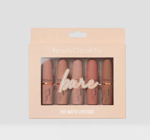 Beauty Creations Bare Matte Lipsticks