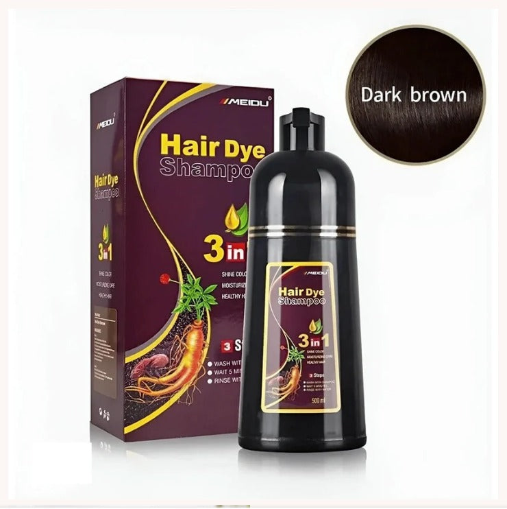 MEIDU Hair Dye Shampoo 3-in-1 Color Shampoo