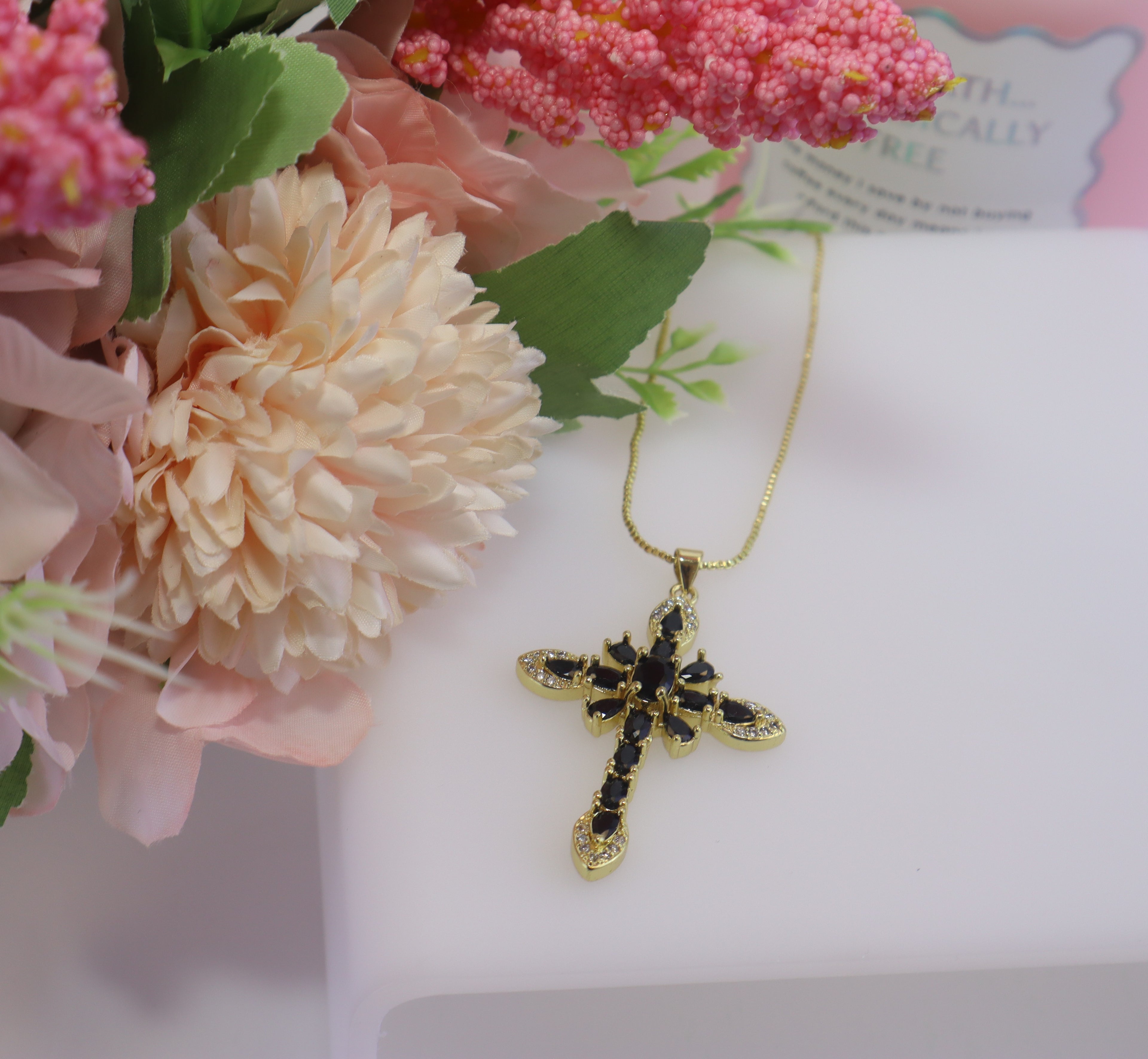 Midnight Cross Necklace
