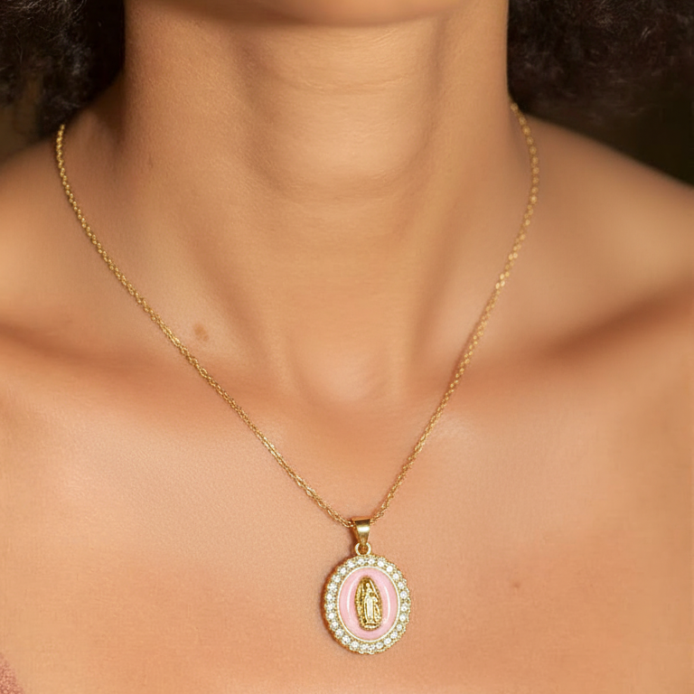 Rose Guadalupe Necklace