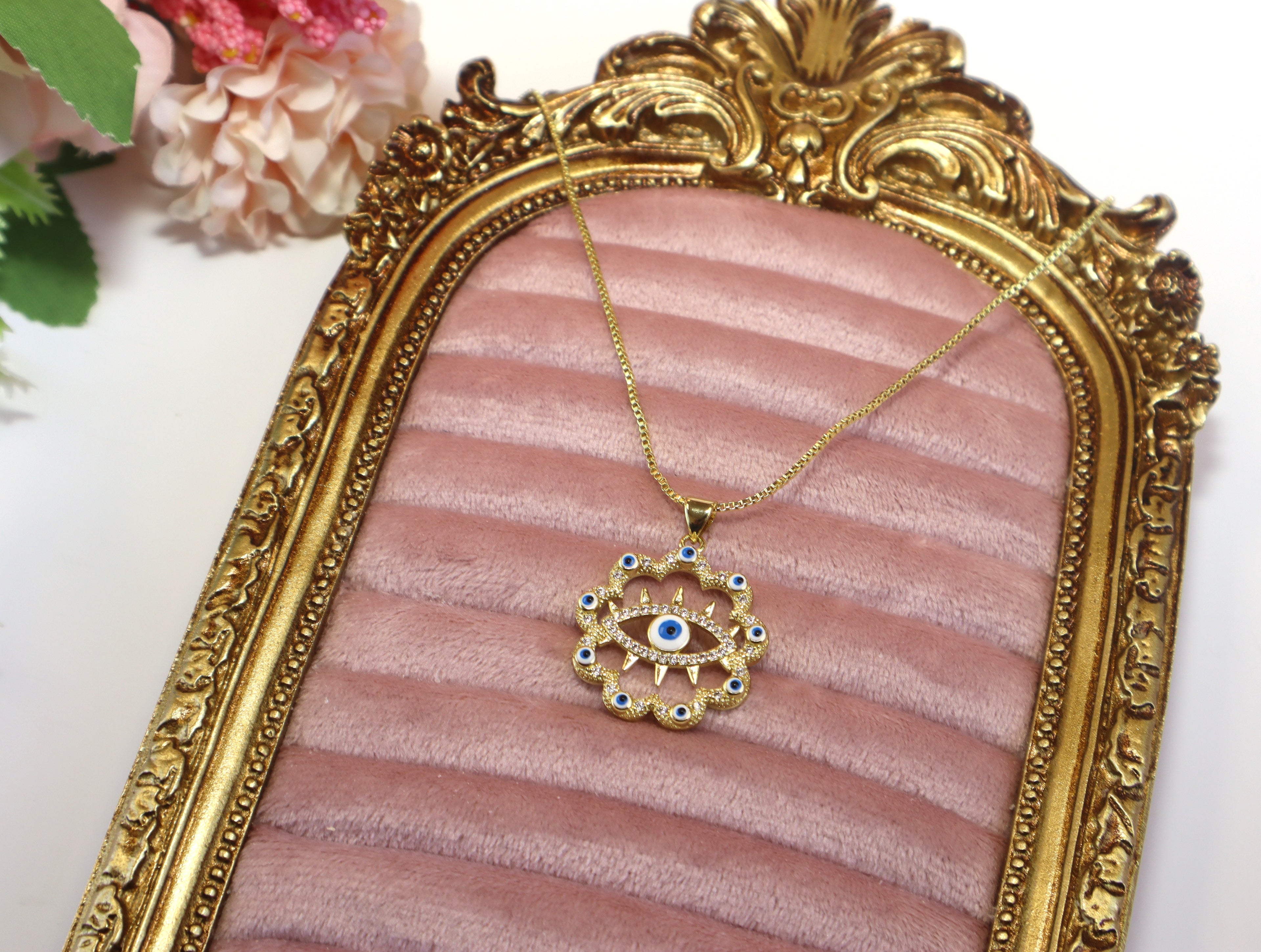 Evil Eye Necklace Set