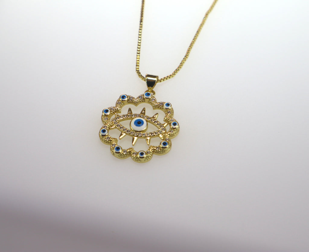 Evil Eye Necklace Set